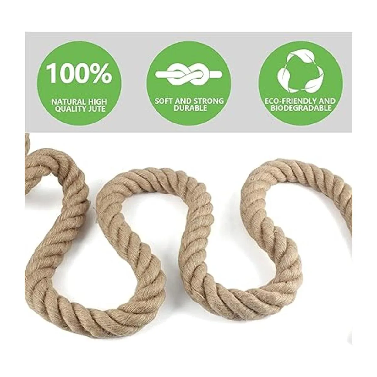 Cuerda de yute trenzada de manila cuerda de yute natural