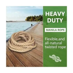 Cuerda de yute trenzada de manila cuerda de yute natural