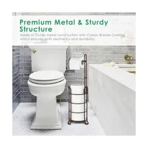 TomCare soporte de pie para papel higiénico dispensador