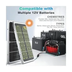 SUNER POWER 12V Solar Battery Charger Maintainer_4