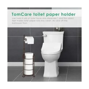 TomCare soporte de pie para papel higiénico dispensador