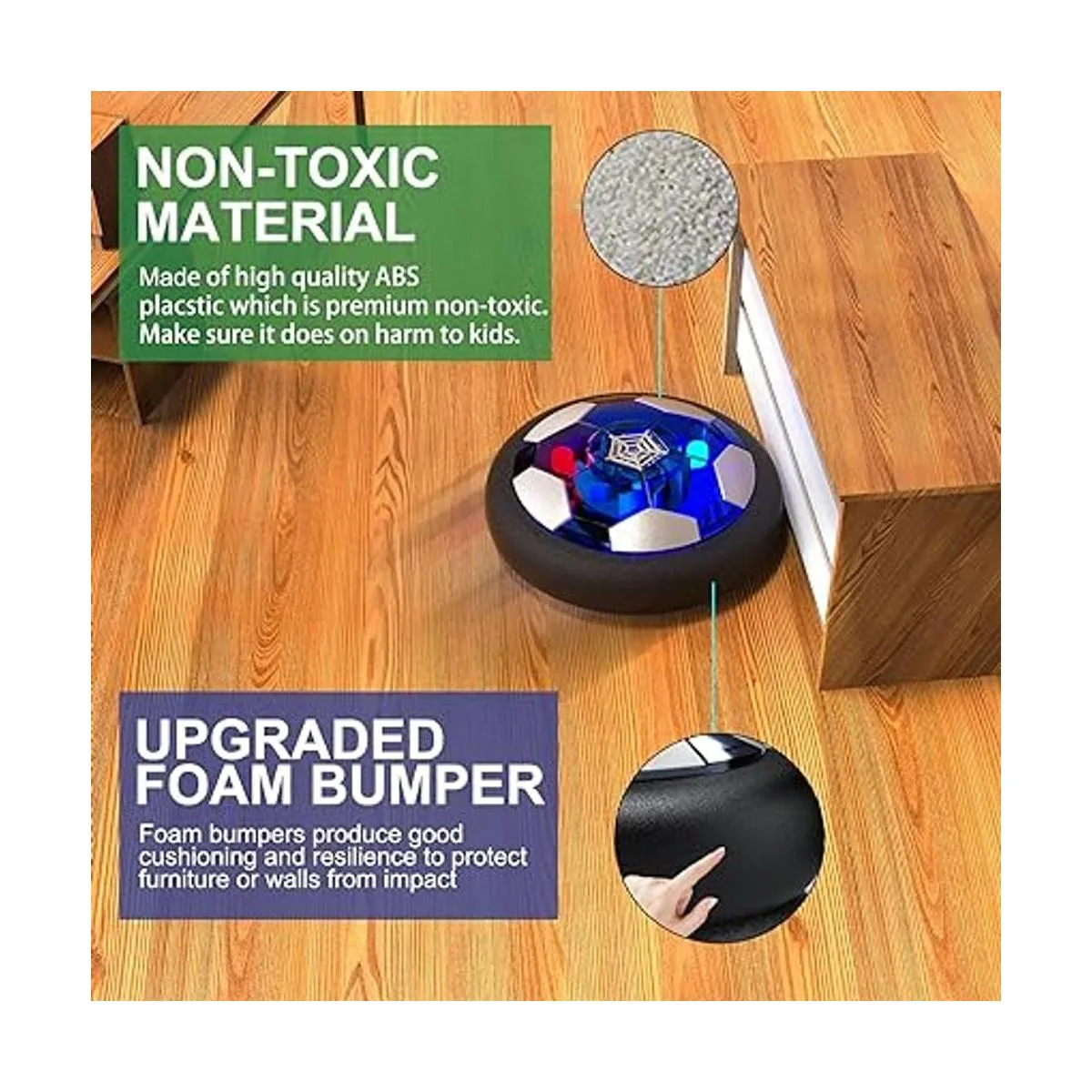 Hover Pelota de fútbol para niños recargable de fútbol_3