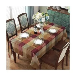 SASTYBALE Mantel de jacquard con estampado de flores de