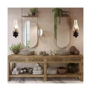 LightInTheBox Rustic Wall Sconce Farmhouse Glass Wall Lamp_3