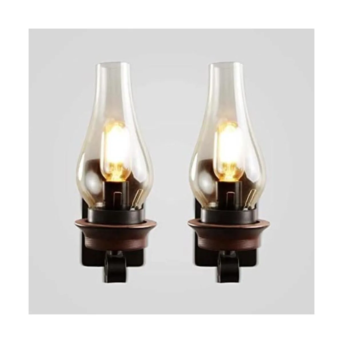 LightInTheBox Rustic Wall Sconce Farmhouse Glass Wall Lamp_1