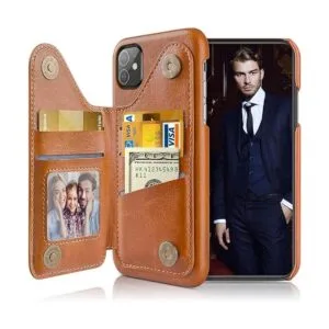 LOHASIC Funda tipo cartera para iPhone 11 5 tarjeteros de_1