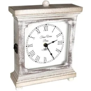 Tasse Verre Reloj rústico de estante silencioso para_1