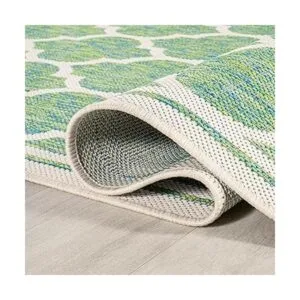 Alfombra tejida con textura y patrón enrejado en S_2