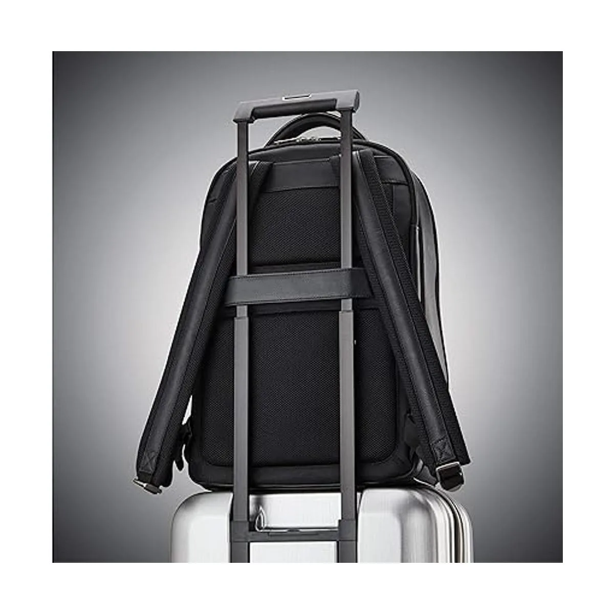 Samsonite Mochila clásica de cuero Negro talla única