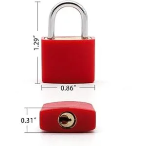 Paquete de 8 candados candados pequeños con llave para la