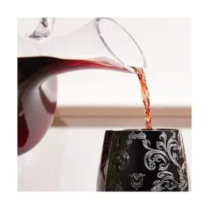 SKY FISH Copas de vino de acero inoxidable con chapado en_2