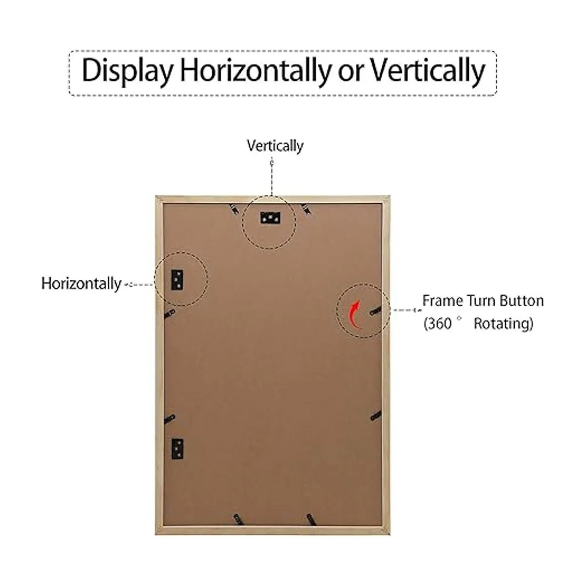 Golden State Art Marco de collage de madera blanca