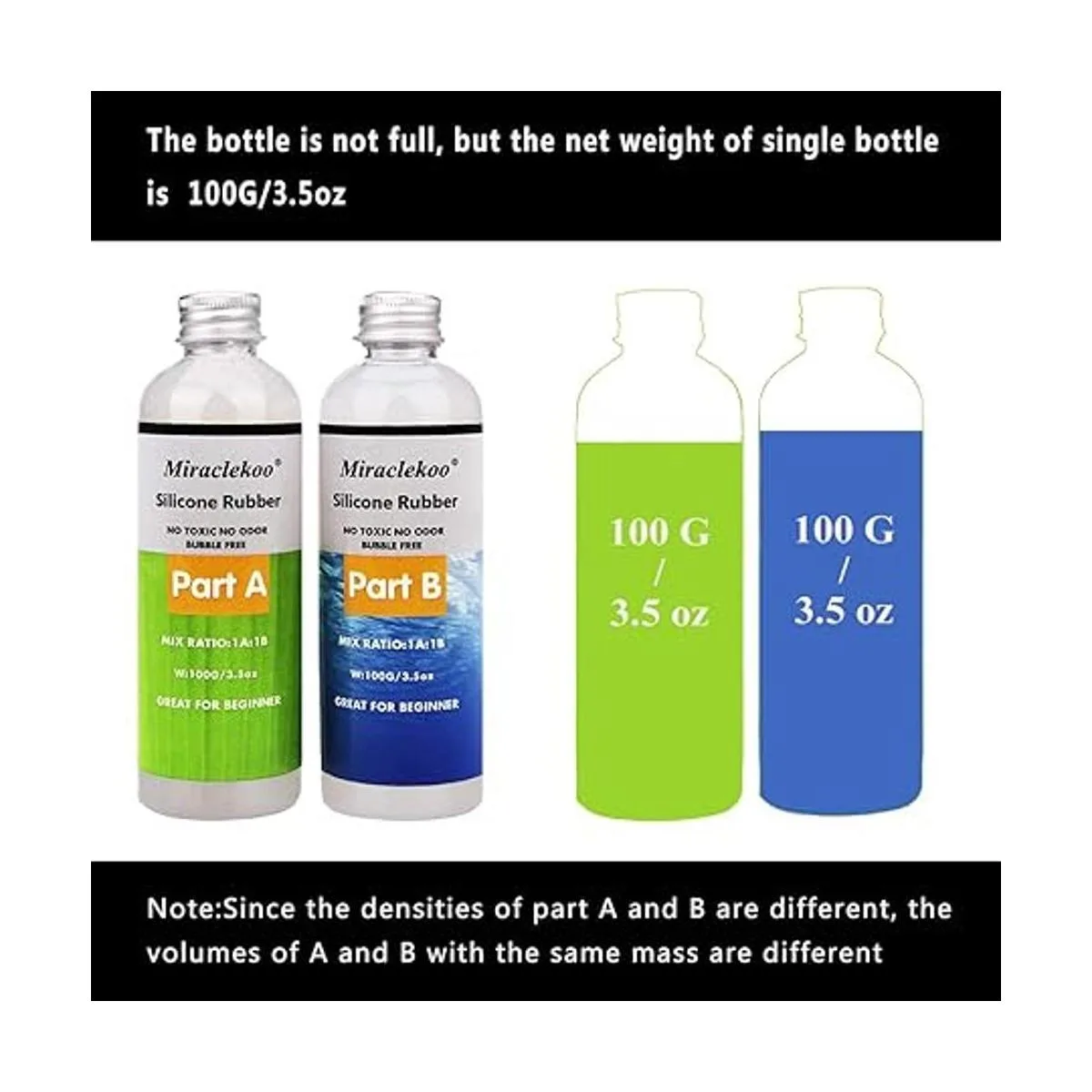 Miraclekoo Kit de fabricación de moldes de silicona