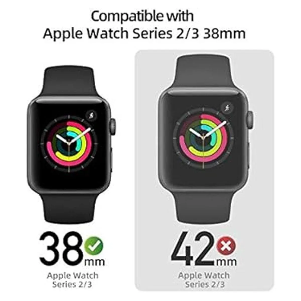 PZOZ Funda compatible con Apple Watch Series 3 Series 2_2