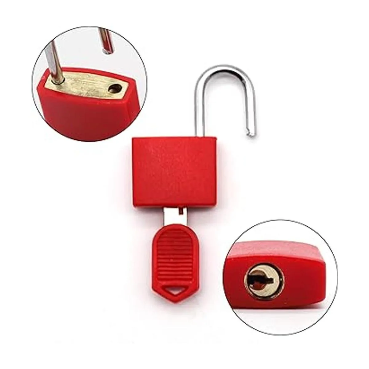 Paquete de 8 candados candados pequeños con llave para la