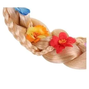 Rapunzel Peluca de princesa Rapunzel trenza con tiara de_3