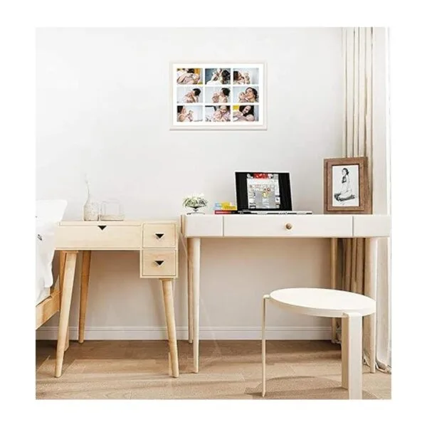 Golden State Art Marco de collage de madera blanca