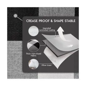 Phantoscope Juego de 2 fundas cuadradas para almohada o_3