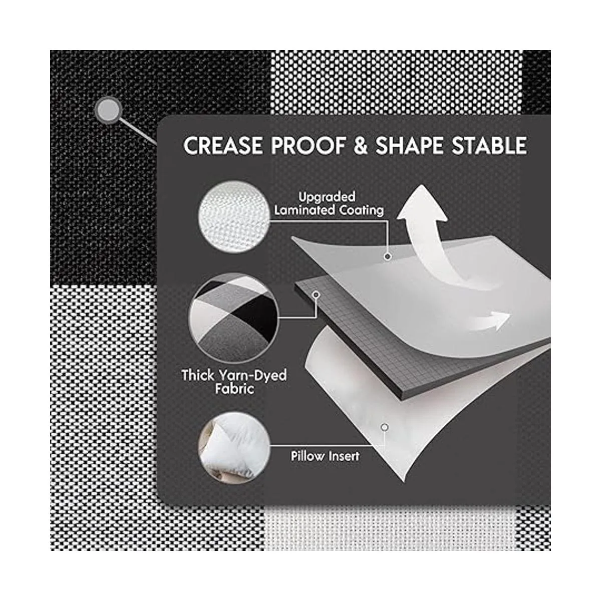 Phantoscope Juego de 2 fundas cuadradas para almohada o_3