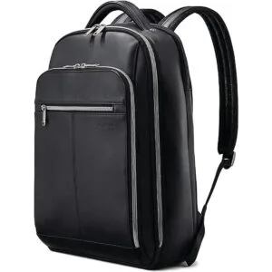Samsonite Mochila clásica de cuero Negro talla única