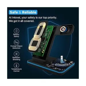 Intoval Cargador inalámbrico cargador 3 en 1 para_5