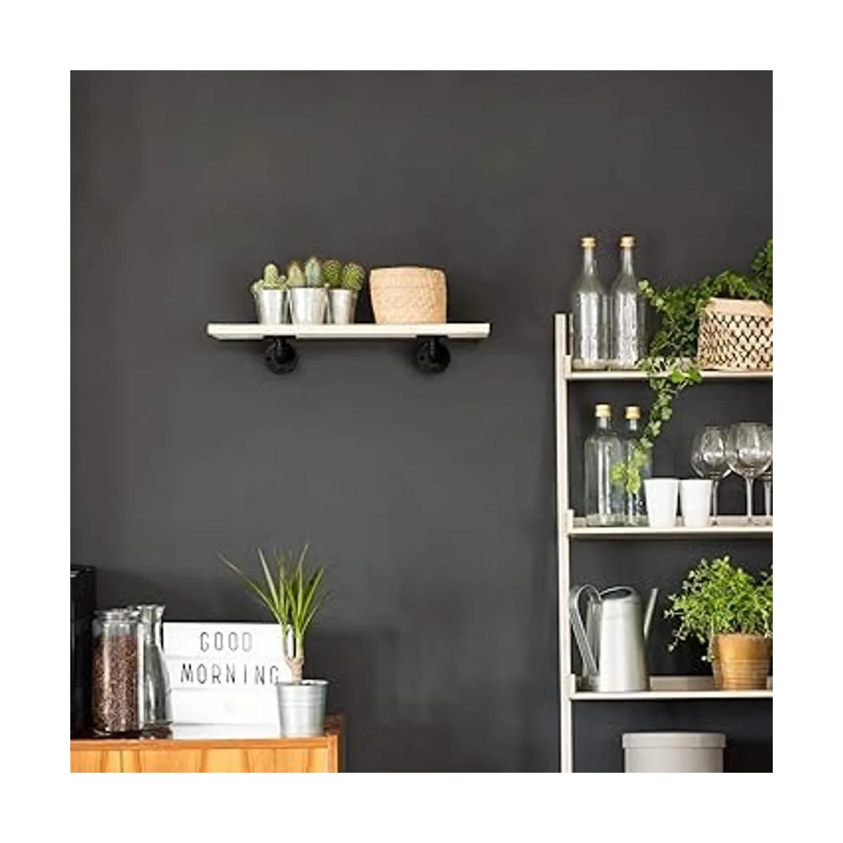 Home TZH Soporte de estante de tubo de 12 pulgada