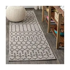 JONATHAN Y Tapete de textura geométrica de estilo_1