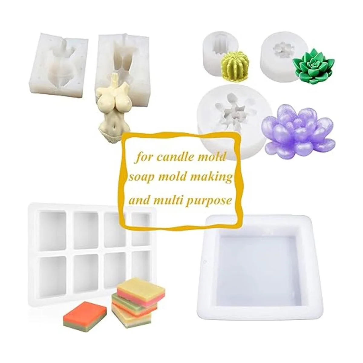 Miraclekoo Kit de fabricación de moldes de silicona