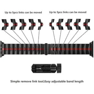 RABUZI Correa de reloj compatible con Apple Watch Band de_5