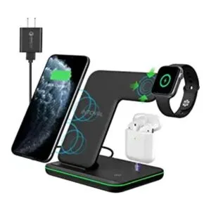 Intoval Cargador inalámbrico cargador 3 en 1 para_1