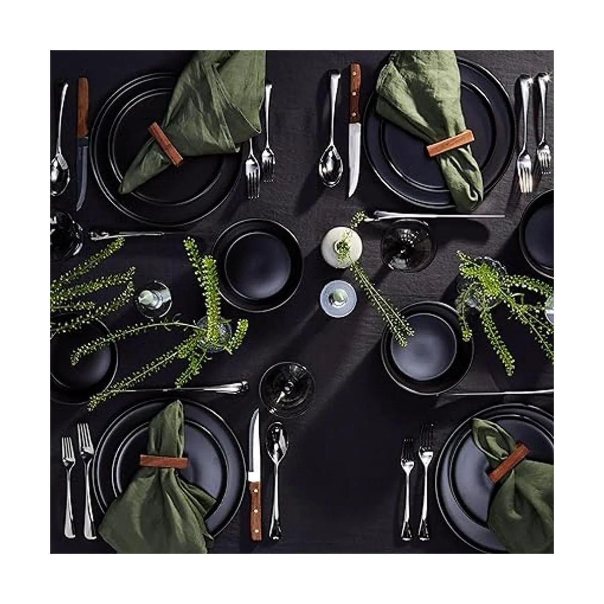 Stone Lain Juego de vajilla cupé servicio para 4 negro_4