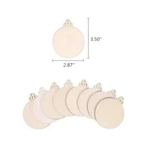 Max Fun 120 piezas de rebanadas de madera de 3.5 pulgadas_4