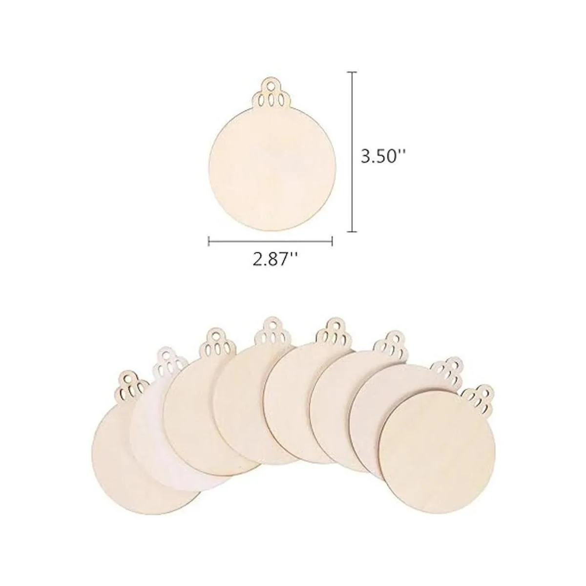 Max Fun 120 piezas de rebanadas de madera de 3.5 pulgadas_4