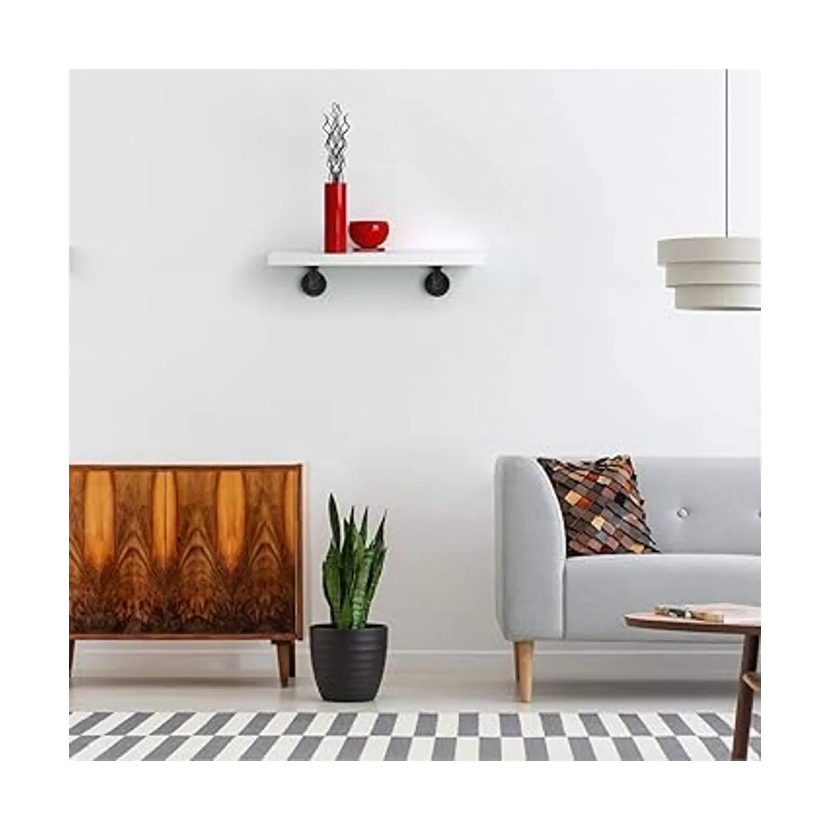 Home TZH Soporte de estante de tubo de 12 pulgada