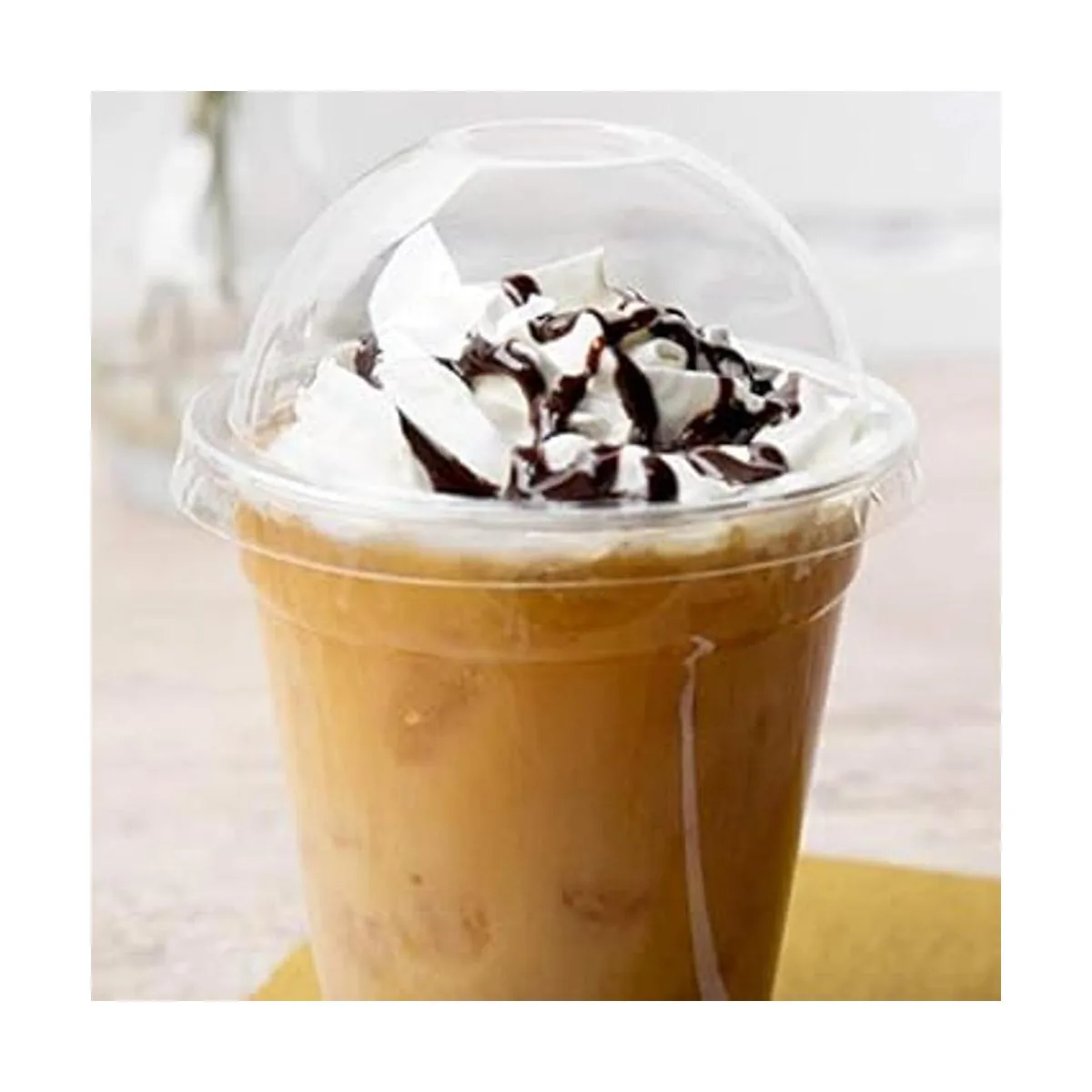 Netko Vasos de plástico con tapas de cúpula 50 juegos de