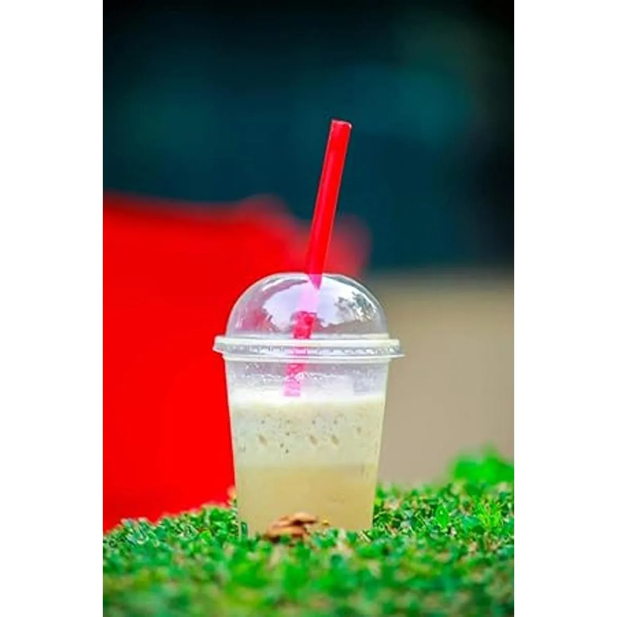 Netko Vasos de plástico con tapas de cúpula 50 juegos de