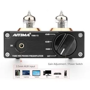 AIYIMA Tube T3 HiFi Tube MM Preamplificador de fono para_3