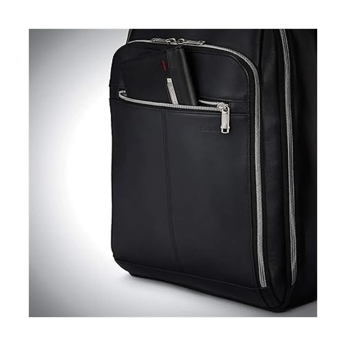 Samsonite Mochila clásica de cuero Negro talla única