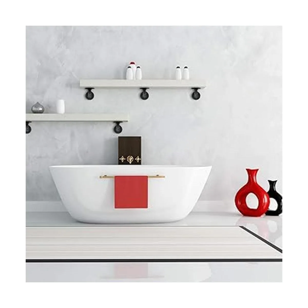 Home TZH Soporte de estante de tubo de 12 pulgada