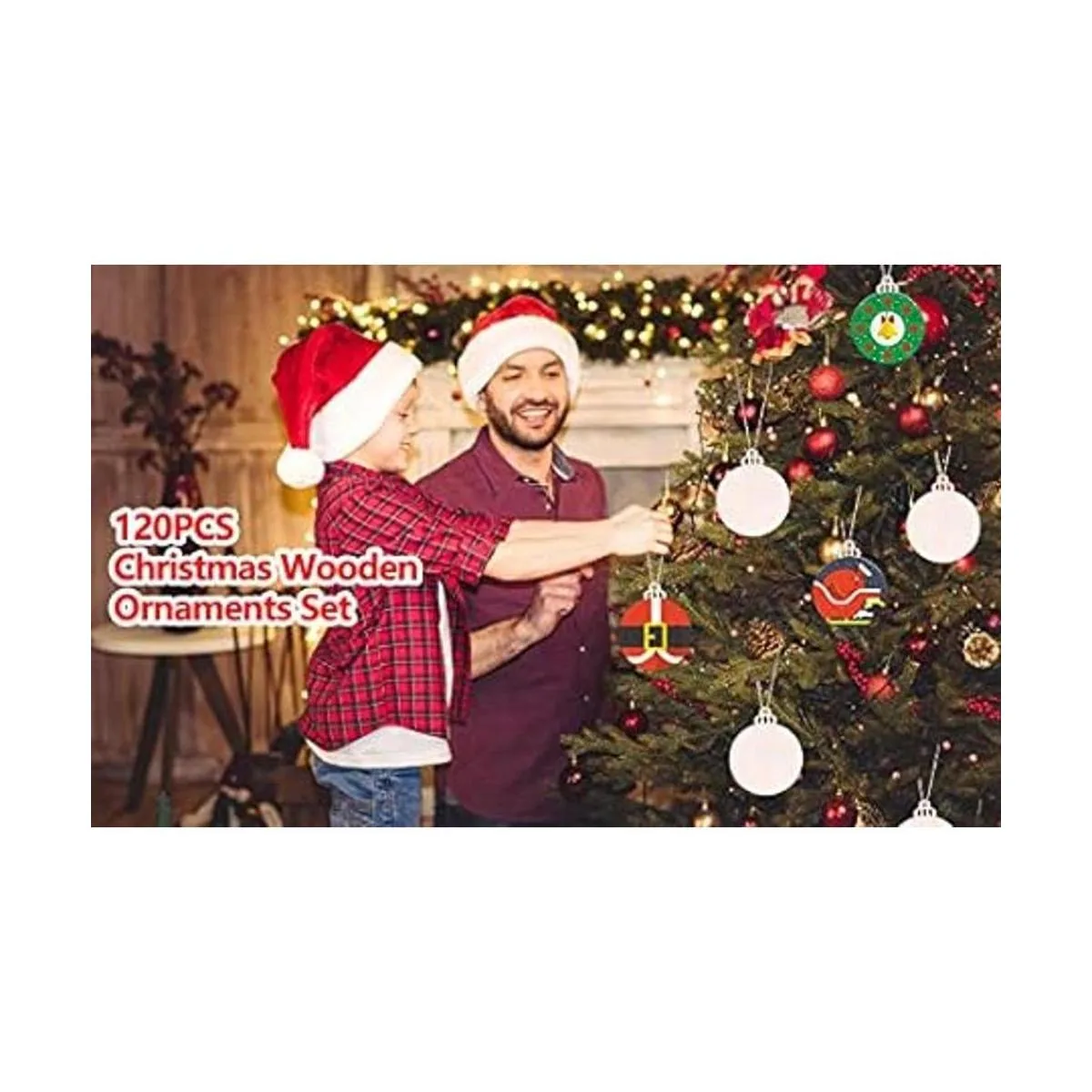 Max Fun 120 piezas de rebanadas de madera de 3.5 pulgadas_5