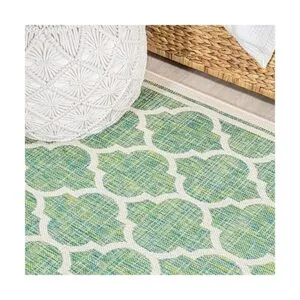 Alfombra tejida con textura y patrón enrejado en S_4