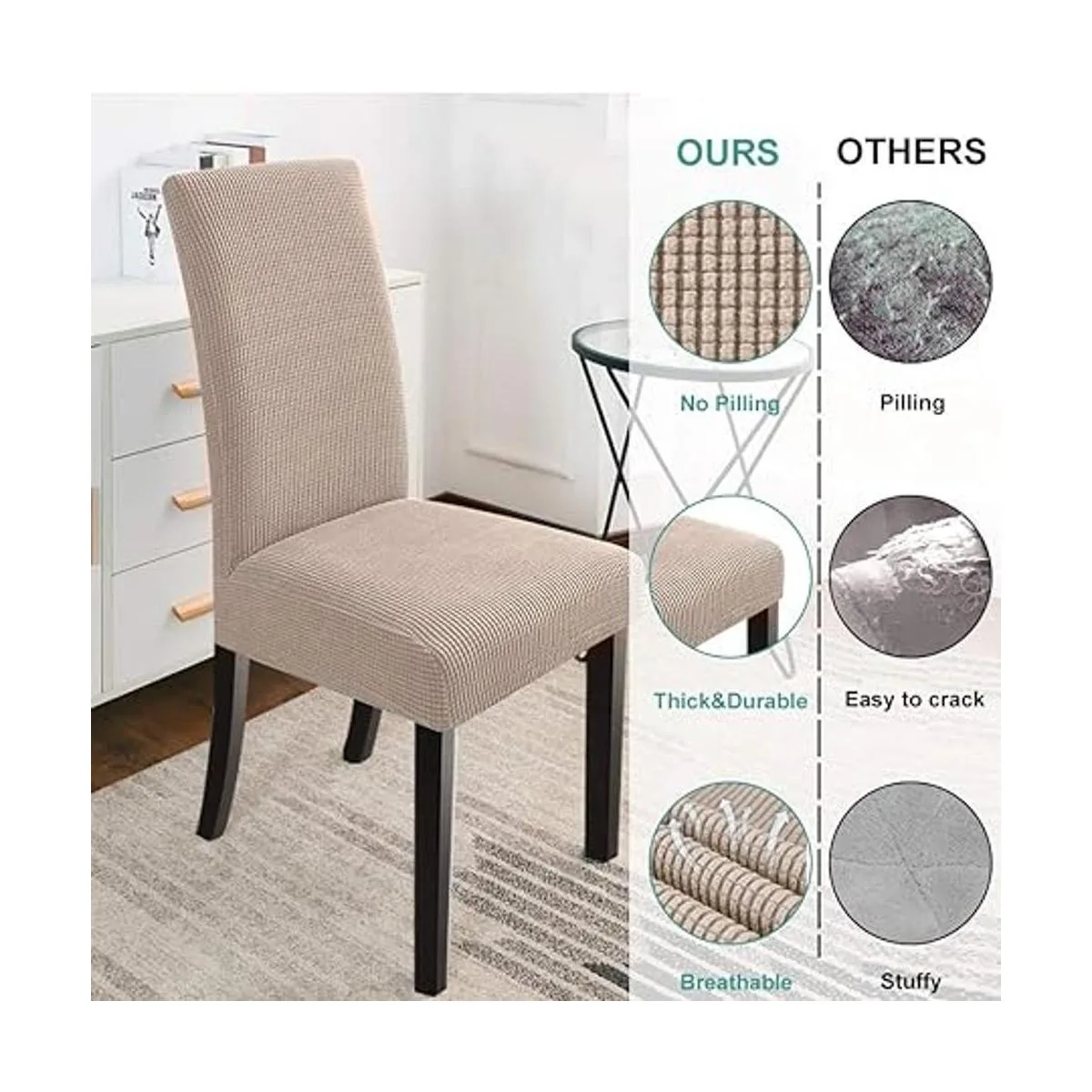 NORTHERN BROTHERS Fundas elásticas para sillas de_3