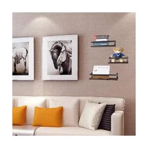 PHUNAYA Estantes flotantes de madera rústica montado en la