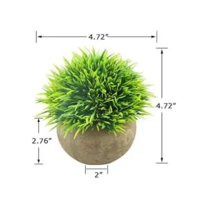 Svenee Mini plantas artificiales arbustos de plástico