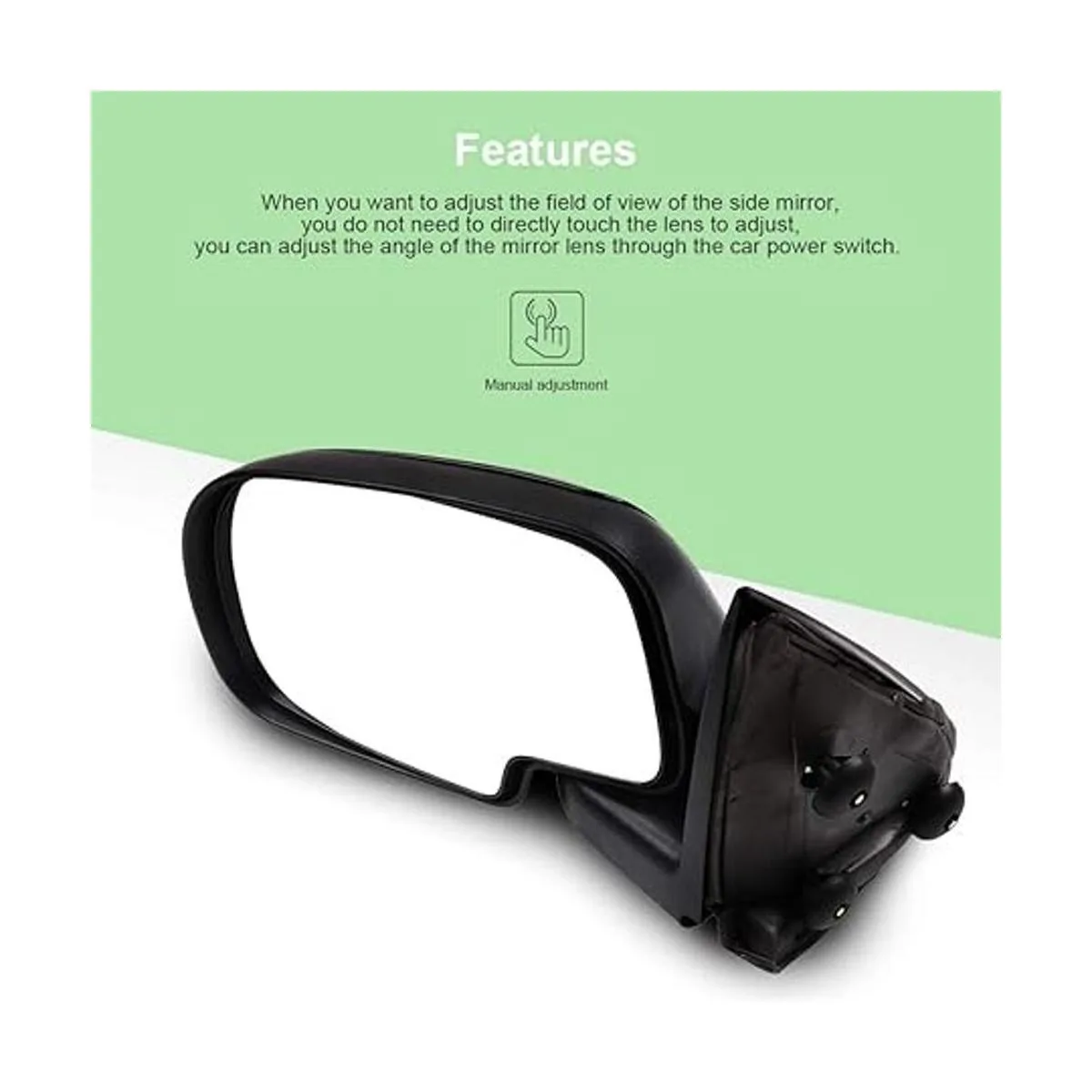 SCITOO Espejo de vista lateral del conductor compatible_4