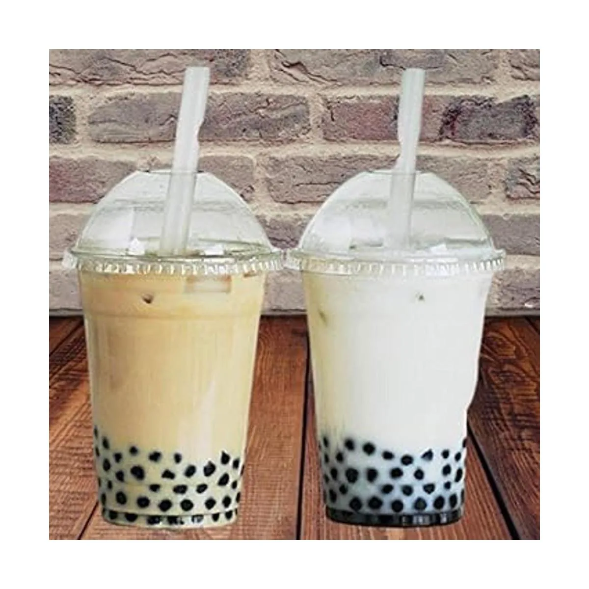 Netko Vasos de plástico con tapas de cúpula 50 juegos de