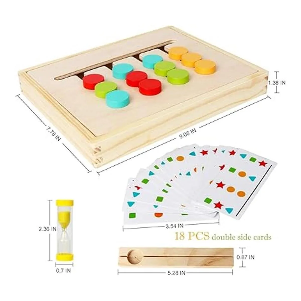 Montessori Learning Toys Slide Puzzle Color Shape_6