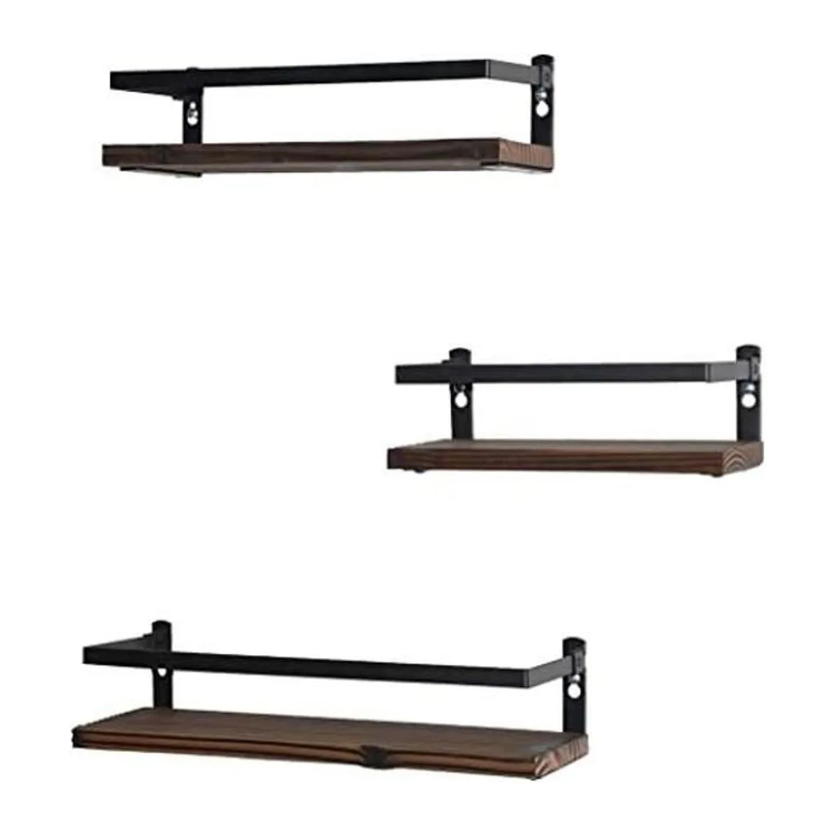 PHUNAYA Estantes flotantes de madera rústica montado en la