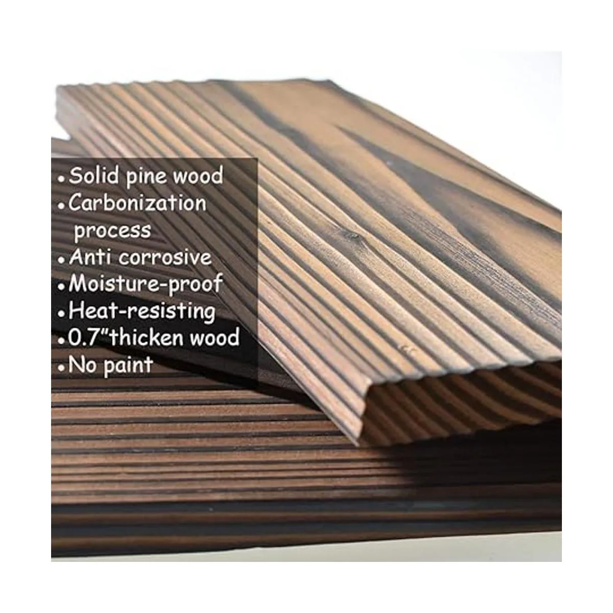 PHUNAYA Estantes flotantes de madera rústica montado en la