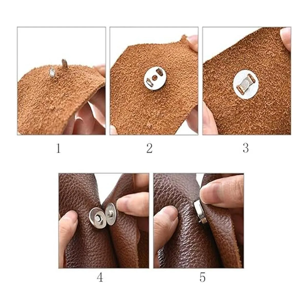 Cierres magnéticos de botón a presión para costura